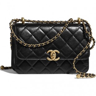 シャネルコピー CHANEL ミニ フラップバック カーフスキン ブラック AS2615 B05973 94305 - 商品画像 2