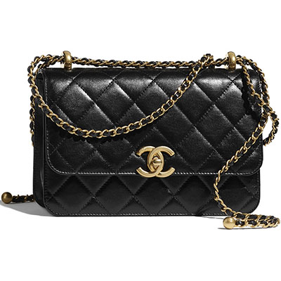 シャネルコピー CHANEL ミニ フラップバック カーフスキン ブラック AS2615 B05973 94305 - 商品画像 8