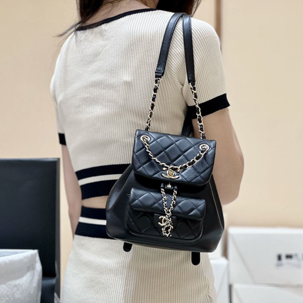 シャネル コピー 22A メティエダール バックパック AS2908 ブラック - 商品画像 10