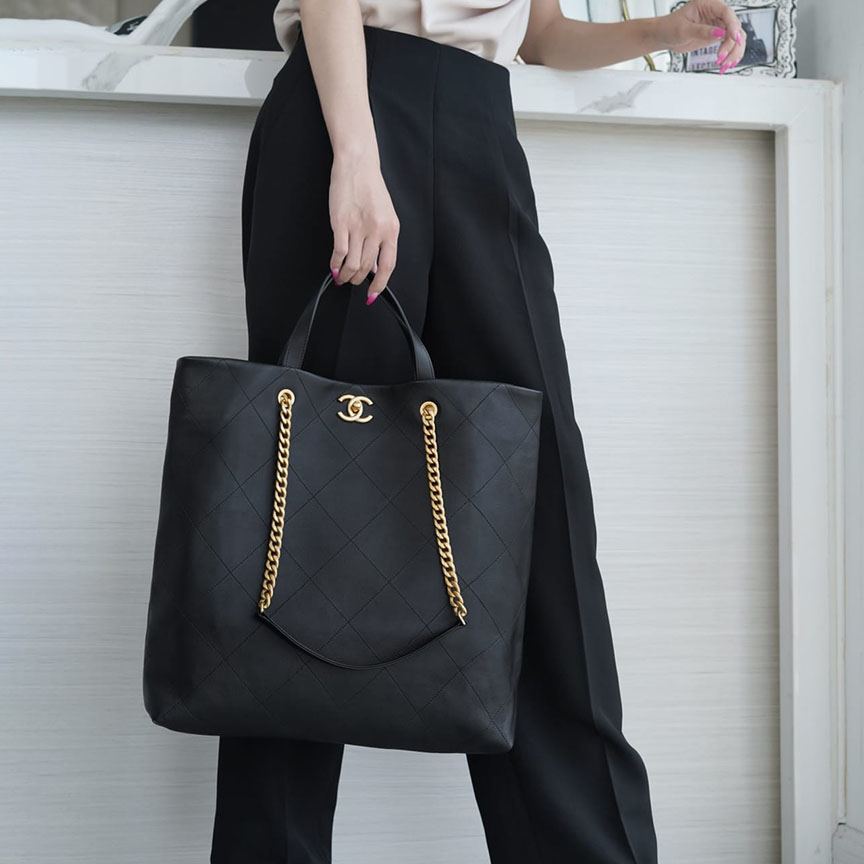 シャネル スーパーコピー Maxi トートバッグ AS3128 ブラック - 商品画像 10
