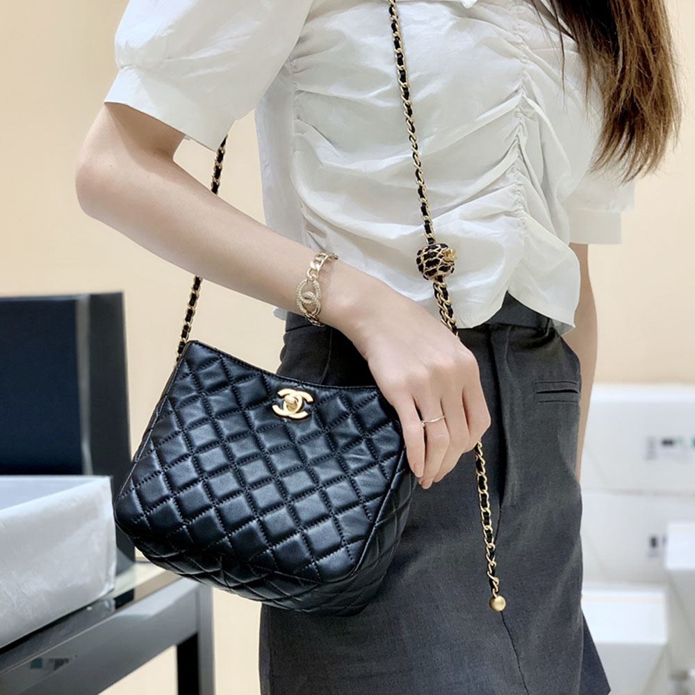 シャネル コピー 春夏コレクション ゴールドボール Hobo バッグ AS3259 - 商品画像 4