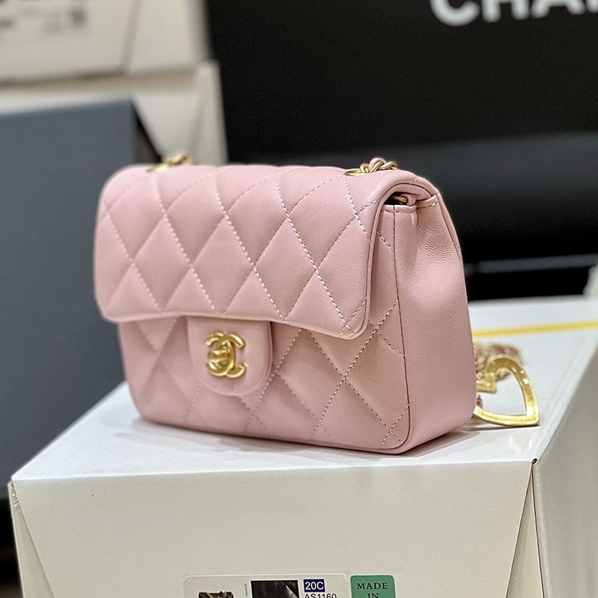 シャネルスーパーコピー CF ハートチャーム チェーンバッグ AS3456 ピンク - 商品画像 6