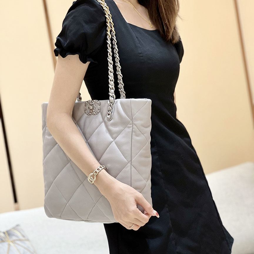 シャネル スーパーコピー chanel 19 トートバッグ グレー AS3519 - 商品画像 10