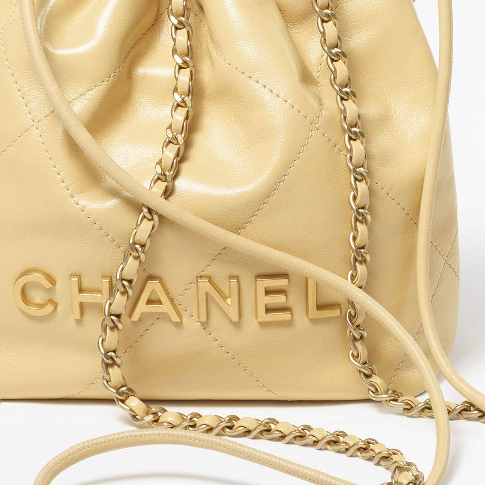 シャネル スーパーコピー CHANEL 22 ミニ ハンドバッグ イエロー AS3980 B08037 NQ387 - 商品画像 1