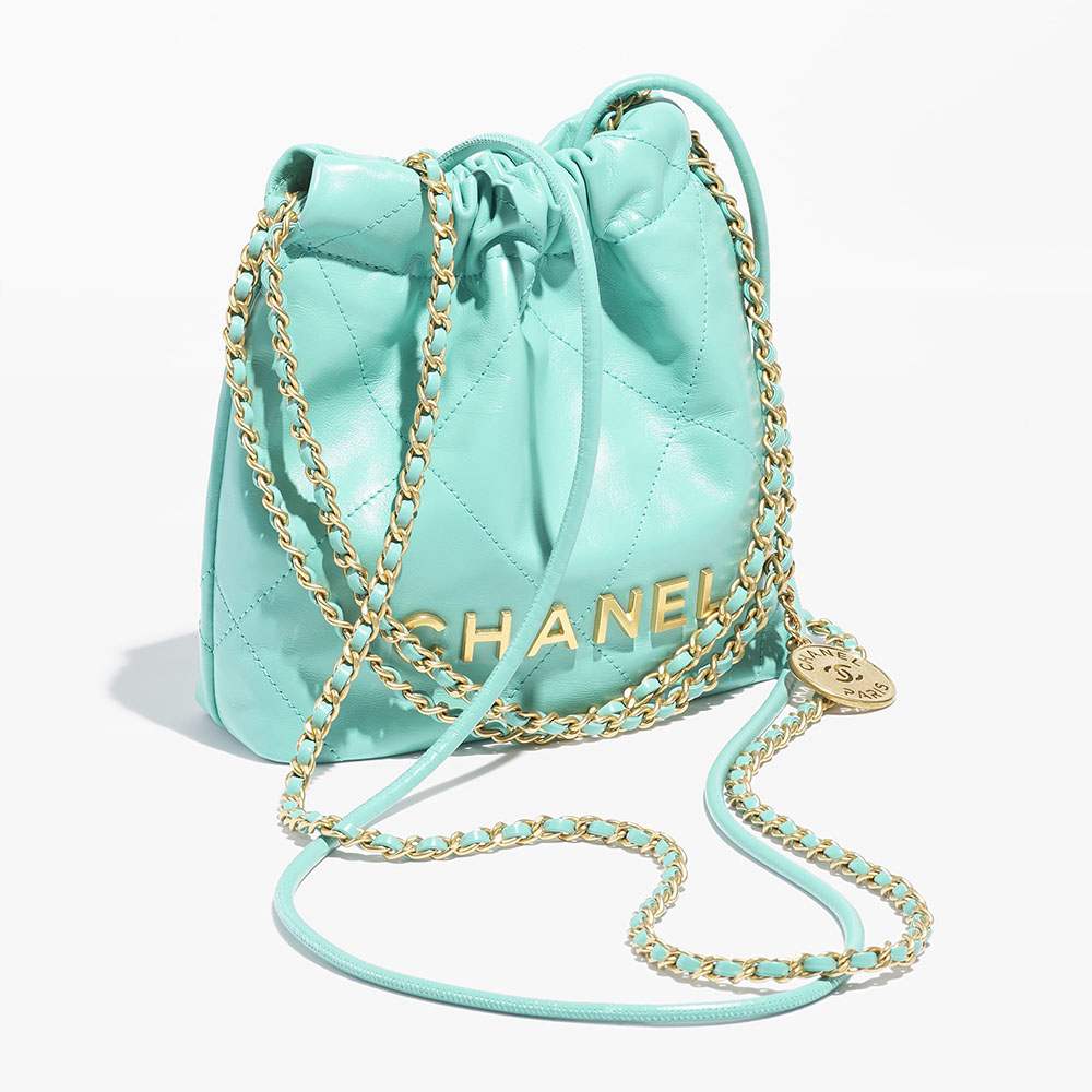 シャネル スーパーコピー CHANEL 22 ミニ ハンドバッグ ターコイズ AS3980 B08037 NS837 - 商品画像 10