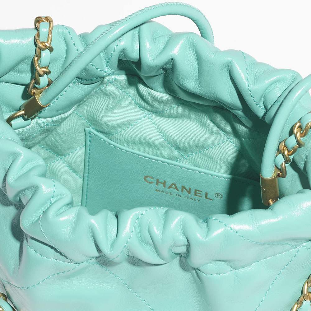 シャネル スーパーコピー CHANEL 22 ミニ ハンドバッグ ターコイズ AS3980 B08037 NS837 - 商品画像 6