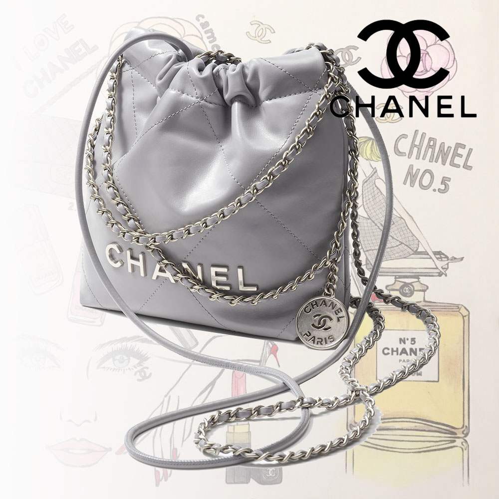シャネル スーパーコピー CHANEL 22 ミニ ハンドバッグ グレー AS3980 B08872 NQ335 - 商品画像 8