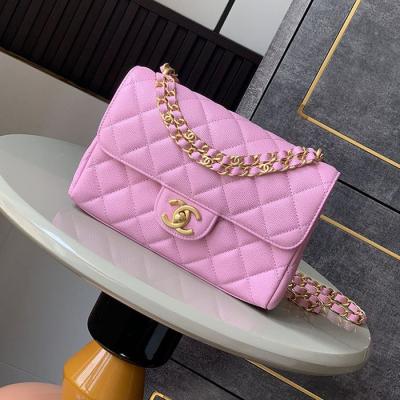 シャネルスーパーコピー 25P Wチェーン スモールフラップバッグ ピンク AS5240 - 商品画像 2