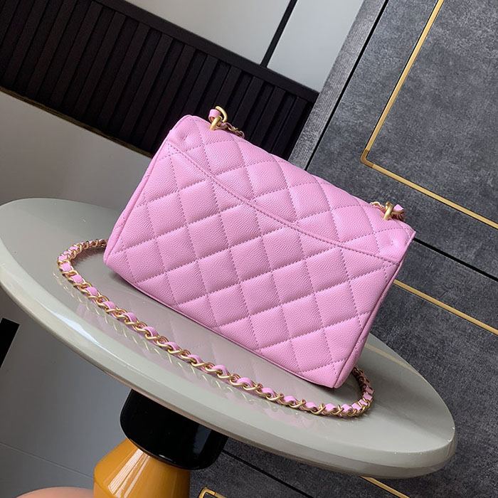 シャネルスーパーコピー 25P Wチェーン スモールフラップバッグ ピンク AS5240 - 商品画像 10