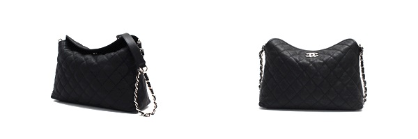 シャネルコピー マトラッセ 2WAYチェーンショルダーバッグ ソフトキャビアスキン ブラック×シルバー金具 CH85236 - 商品画像 2