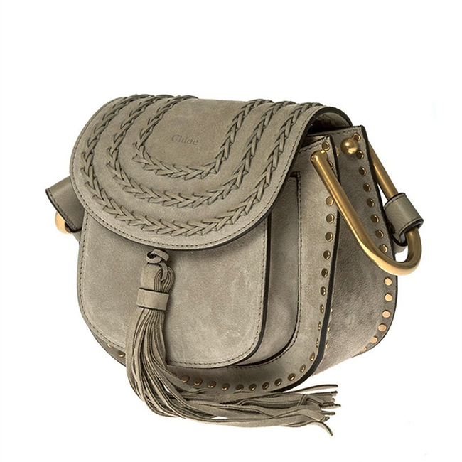 クロエコピー バッグ CHLOE Hudson ハドソン スエードフリンジ ショルダーバッグ ポシェット(グレー) 3S1220 H67B79 - 商品画像 7