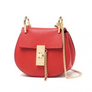 クロエコピー Chloe ショルダーバッグ DREW ドリュー LEATHER PLAID RED レッド系 3s1038 944 b5m レディース - 商品画像 2