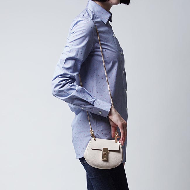 クロエコピー Chloe ショルダーバッグ DREW ドリュー LEATHER ABSTRACT WHITE ベージュ系 3s1038 944 b9e レディース - 商品画像 8