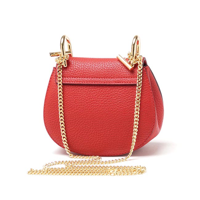 クロエコピー Chloe ショルダーバッグ DREW ドリュー LEATHER PLAID RED レッド系 3s1038 944 b5m レディース - 商品画像 7