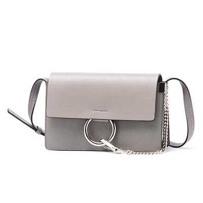 クロエコピー Chloe ショルダーバッグ FAYE フェイ LEATHER MOTTY GREY グレー系 3s1127 h8j b79 レディース - 商品画像 7