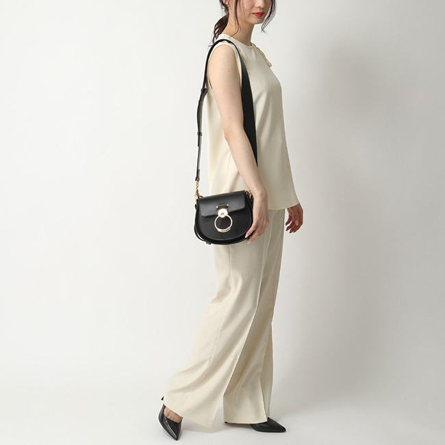 スーパーコピーChloe クロエ CHC18WS153A37 TESS テス レザー 2way ショルダーバッグ ポシェット ハンドバッグ 001/Black 鞄 レディース - 商品画像 5