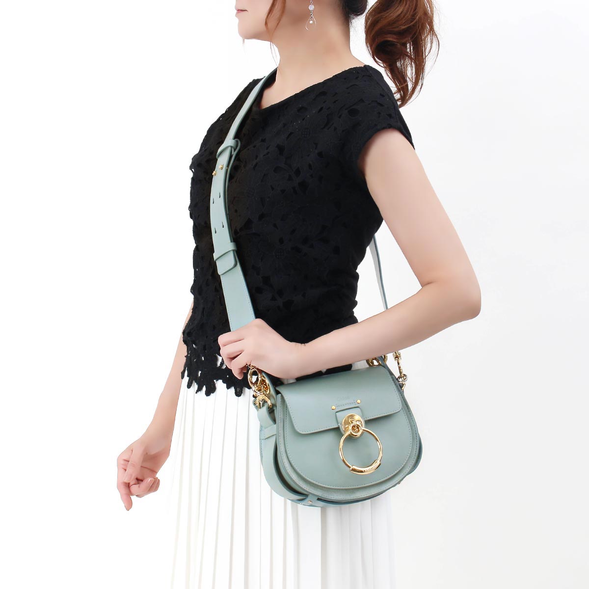 クロエコピー ショルダーバッグ/ハンドバッグ バッグ レディース テス フェイドブルー CHC18WS153 A37 44L - 商品画像 3