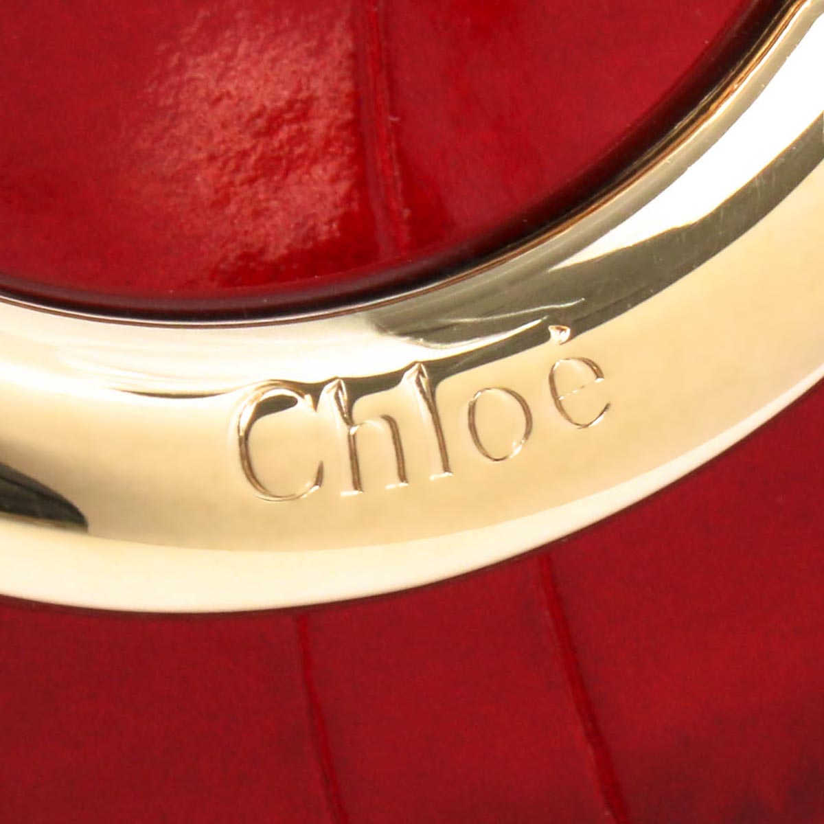 クロエコピー CHLOE ショルダーバッグ/ハンドバッグ テス/TESS クロコ型押し ダスキーレッド CHC19SS153 A87 634 レディース - 商品画像 7
