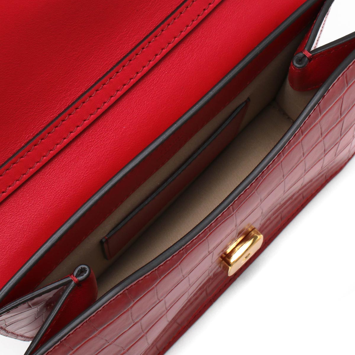 クロエ ショルダーバッグ バッグ レディース クロエ C クロコ型押し ダスキーレッド CHC19SS192 A87 634 - 商品画像 3