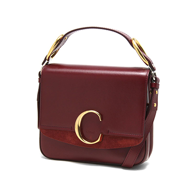 クロエ ショルダーバッグ/ハンドバッグ バッグ レディース クロエ C バーントマホガニーワインレッド CHC19WS199 A37 605 - 商品画像 6