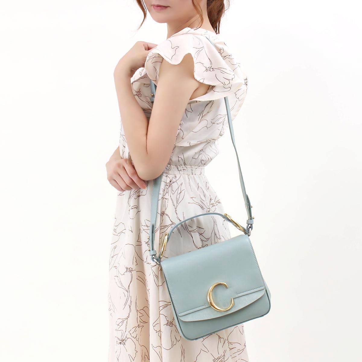 クロエ ショルダーバッグ/ハンドバッグ バッグ レディース クロエ C フェイドブルー CHC19WS199 A37 44L - 商品画像 4