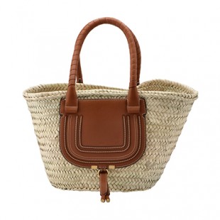 クロエスーパーコピー CHLOE トートバッグ ミディアム バスケット MARCIE マーシー かごバッグ ブラウン CHC20US828 C97 25M - 商品画像 2