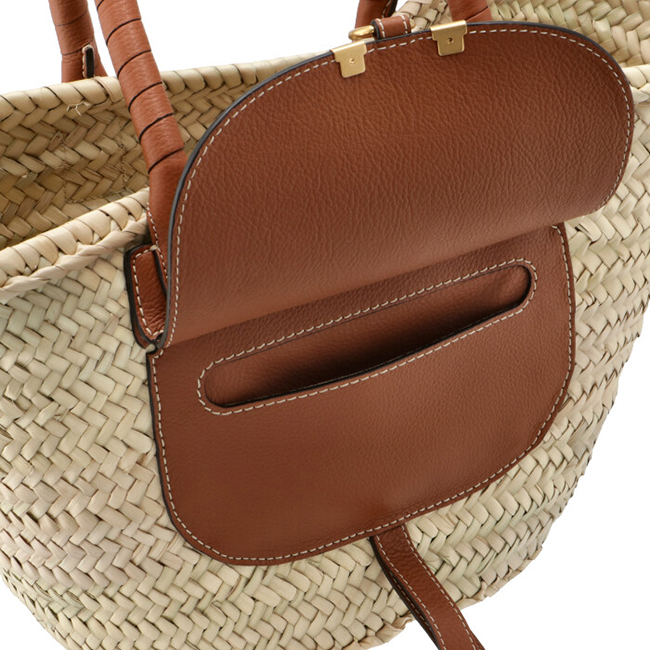 クロエスーパーコピー CHLOE トートバッグ ミディアム バスケット MARCIE マーシー かごバッグ ブラウン CHC20US828 C97 25M - 商品画像 3