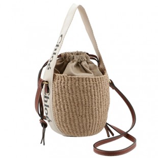 クロエスーパーコピー CHLOE ショルダーバッグ WOODY スモールバスケット かごバッグ ホワイト CHC21US381 E65 101 - 商品画像 2