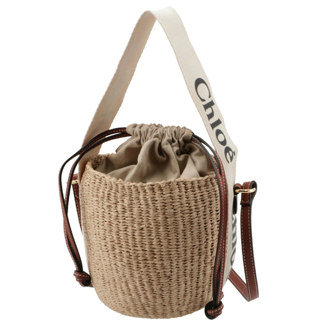 クロエスーパーコピー CHLOE ショルダーバッグ WOODY スモールバスケット かごバッグ ホワイト CHC21US381 E65 101 - 商品画像 4