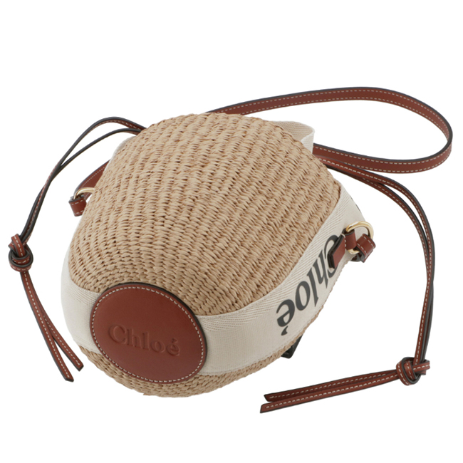 クロエスーパーコピー CHLOE ショルダーバッグ WOODY スモールバスケット かごバッグ ホワイト CHC21US381 E65 101 - 商品画像 5