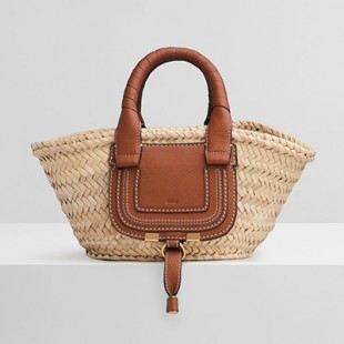 クロエスーパーコピー Chloe MARCIE ラフィア＆レザー ミニカゴバッグ CHC21US832C97119 - 商品画像 2