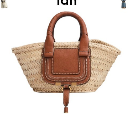 クロエスーパーコピー Chloe MARCIE ラフィア＆レザー ミニカゴバッグ CHC21US832C97119 - 商品画像 3