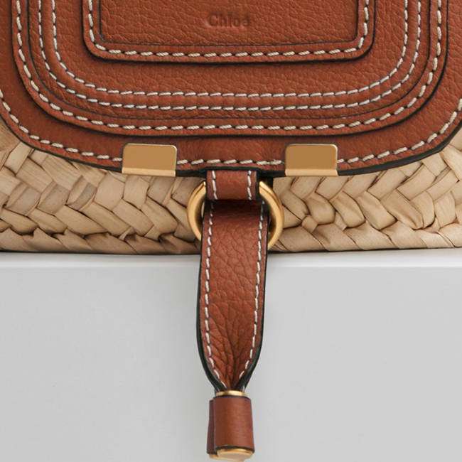 クロエスーパーコピー Chloe MARCIE ラフィア＆レザー ミニカゴバッグ CHC21US832C97119 - 商品画像 4