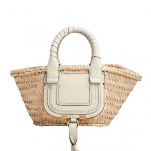 クロエコピー Chloe MARCIE ラフィア＆レザー ミニカゴバッグ CHC21US832C9725M - 商品画像 2