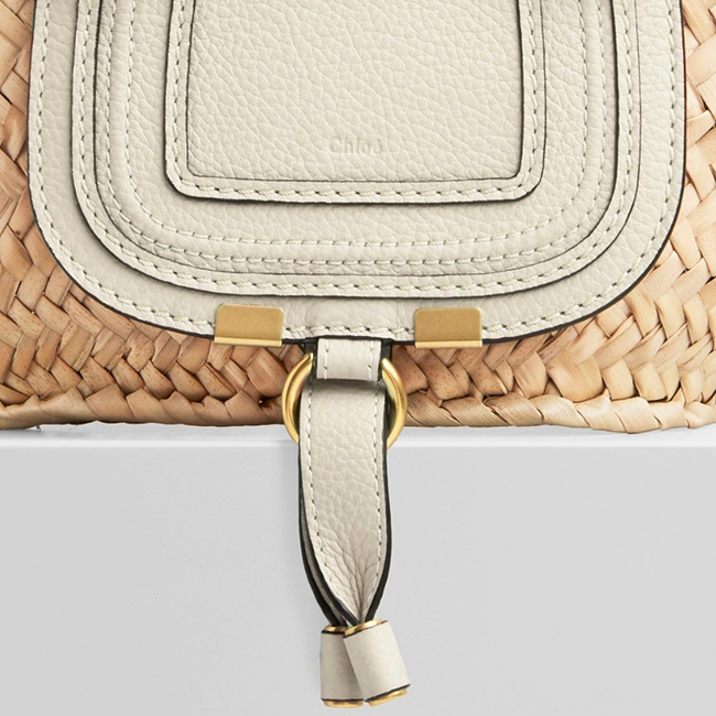 クロエコピー Chloe MARCIE ラフィア＆レザー ミニカゴバッグ CHC21US832C9725M - 商品画像 6