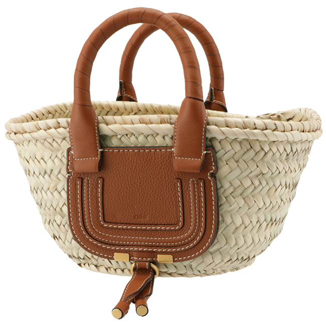 クロエスーパーコピー CHLOE トートバッグ ミニ バスケット MARCIE マーシー かごバッグ ブラウン CHC21US832 C97 25M - 商品画像 4