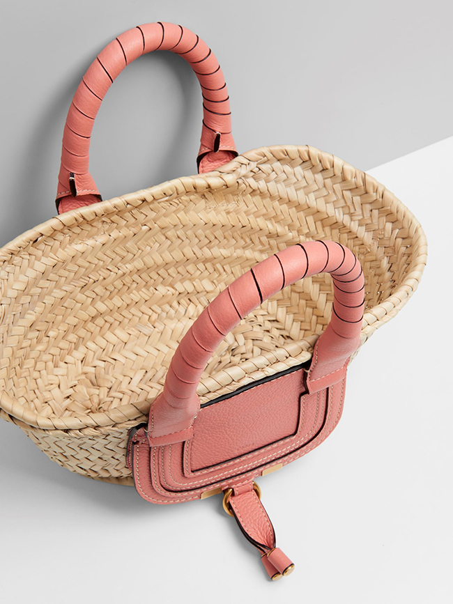 クロエコピー Chloe MARCIE ミニ バスケット かごバッグ ピンク CHC21US832C976W1 - 商品画像 3