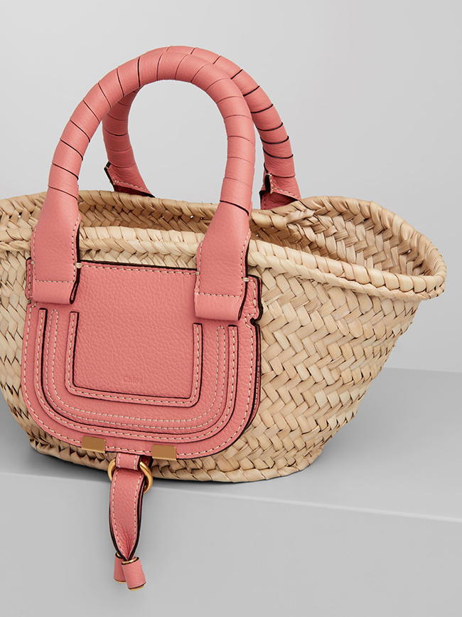クロエコピー Chloe MARCIE ミニ バスケット かごバッグ ピンク CHC21US832C976W1 - 商品画像 4