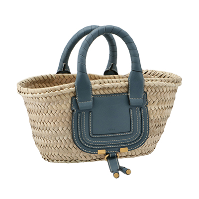 クロエコピー CHLOE トートバッグ ミニ バスケット MARCIE マーシー かごバッグ ブルー系 CHC21US832 C97 40Z - 商品画像 7