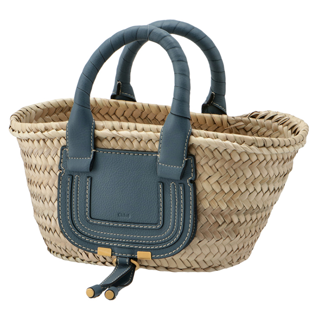 クロエコピー CHLOE トートバッグ ミニ バスケット MARCIE マーシー かごバッグ ブルー系 CHC21US832 C97 40Z - 商品画像 4