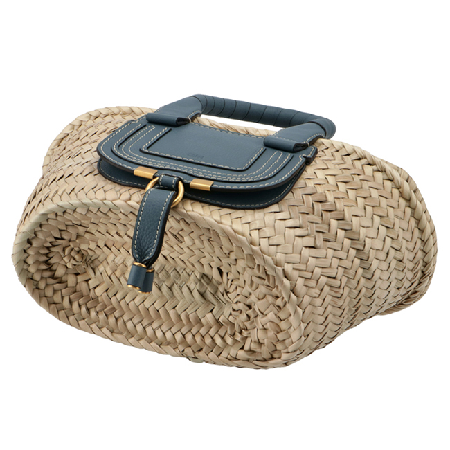 クロエコピー CHLOE トートバッグ ミニ バスケット MARCIE マーシー かごバッグ ブルー系 CHC21US832 C97 40Z - 商品画像 5