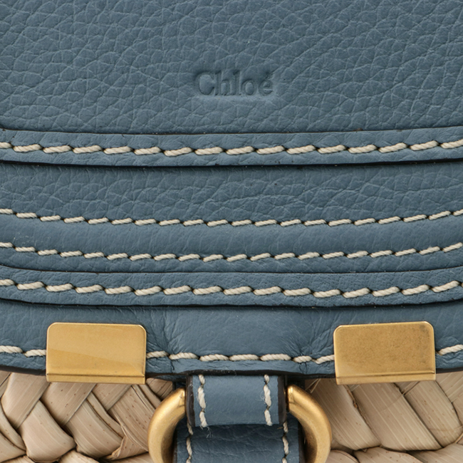 クロエコピー CHLOE トートバッグ ミニ バスケット MARCIE マーシー かごバッグ ブルー系 CHC21US832 C97 40Z - 商品画像 1