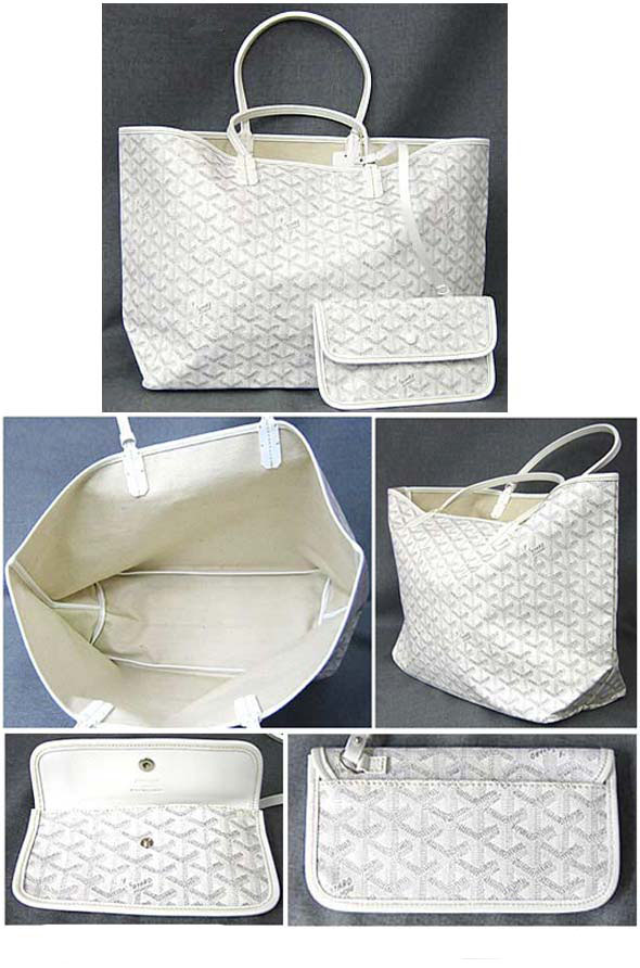 ゴヤールコピー GOYARD 品は激安販売/サンルイPM/トート/バッグ/白 ホワイトAMALOUISPM-50 - 商品画像 4