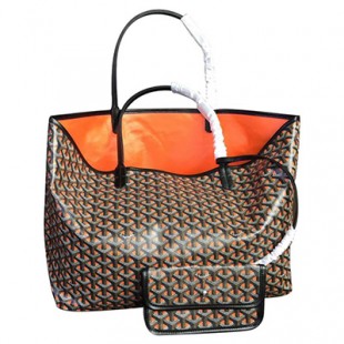 GOYARDスーパーコピー ゴヤール サンルイ クレールヴォア PM SAC SAINT LOUIS CLAIRE VOIE オレンジ 黒 ショッパー リボン ラッピング Goyard2020007 - 商品画像 2