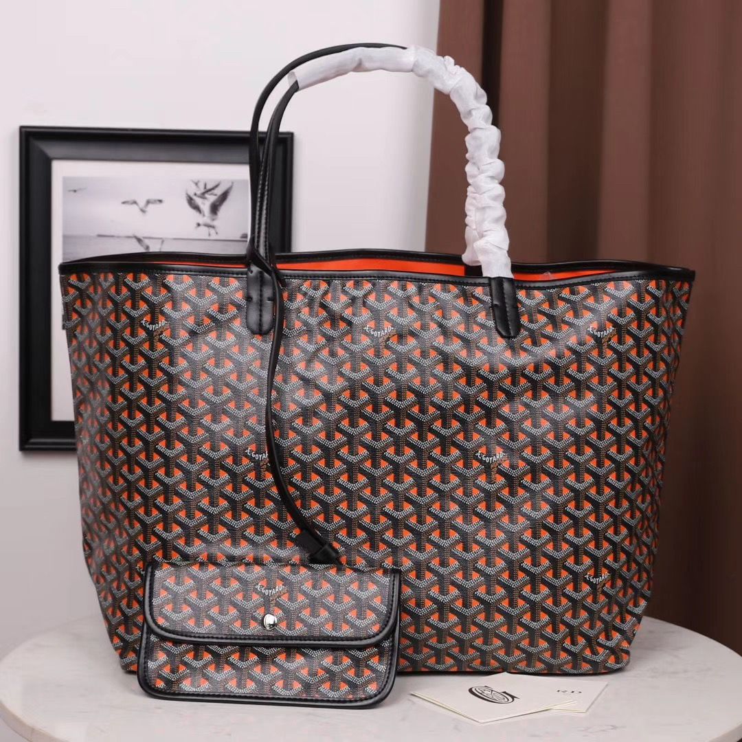 GOYARDスーパーコピー ゴヤール サンルイ クレールヴォア PM SAC SAINT LOUIS CLAIRE VOIE オレンジ 黒 ショッパー リボン ラッピング Goyard2020007 - 商品画像 4
