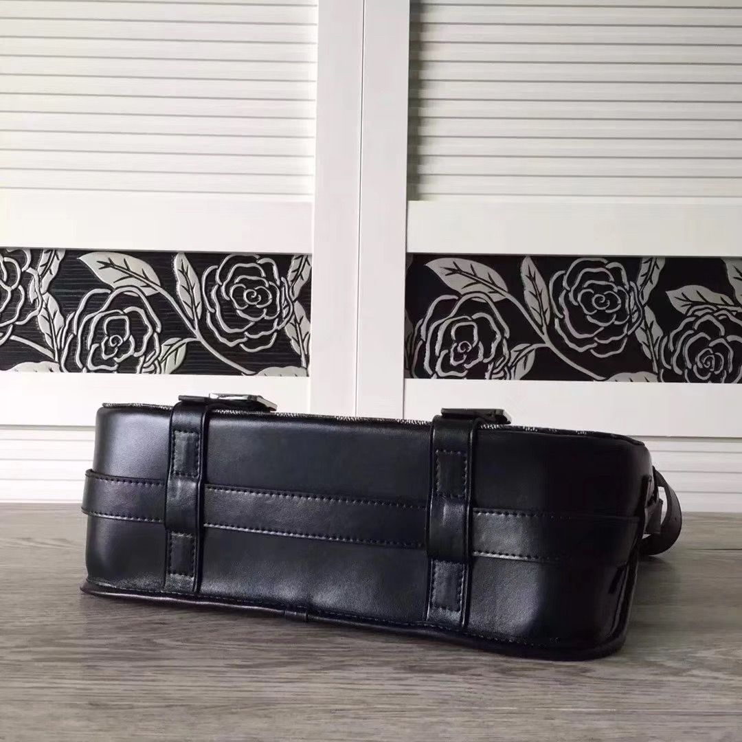 ゴヤールコピー ベルヴェデール ユニセックス ショルダーバッグ ブラック/ブラウン×シルバー金具 Goyard2020010 - 商品画像 1