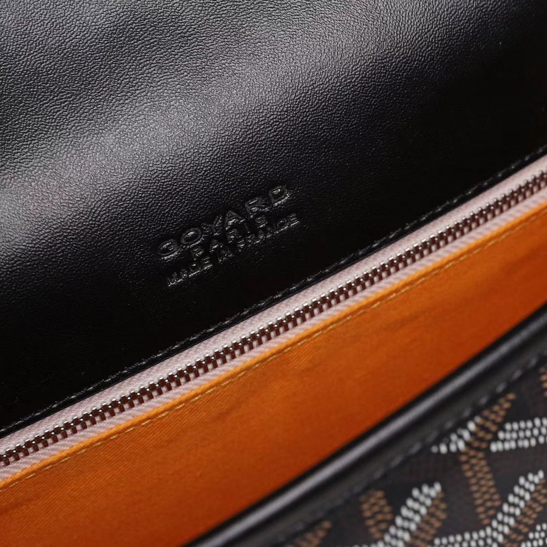 ゴヤールコピー ベルヴェデール ユニセックス ショルダーバッグ ブラック/ブラウン×シルバー金具 Goyard2020010 - 商品画像 9
