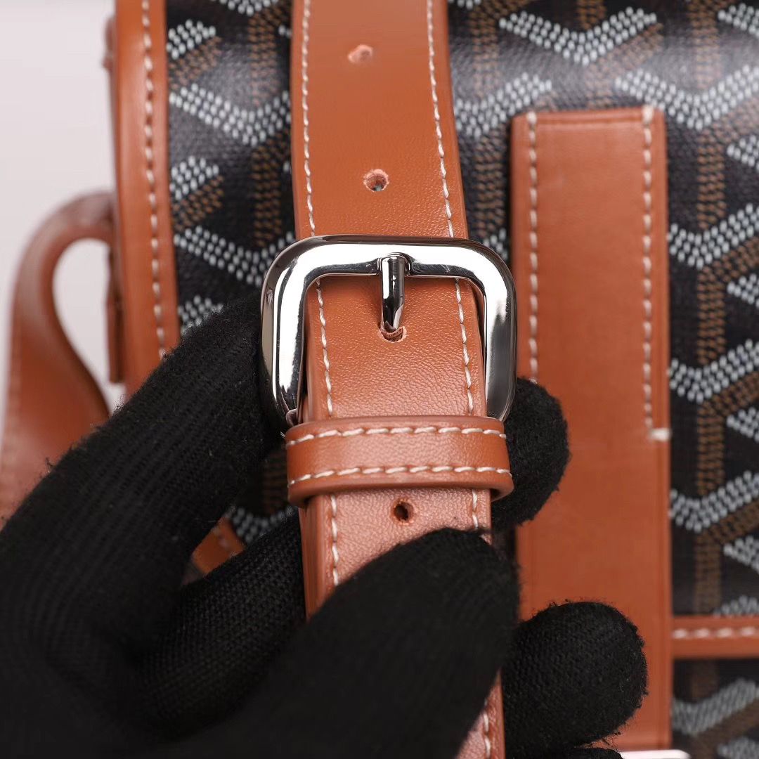 GOYARDスーパーコピー ベルヴェデール ユニセックス ショルダーバッグ ブラック/ブラウン×シルバー金具 Goyard2020011 - 商品画像 6