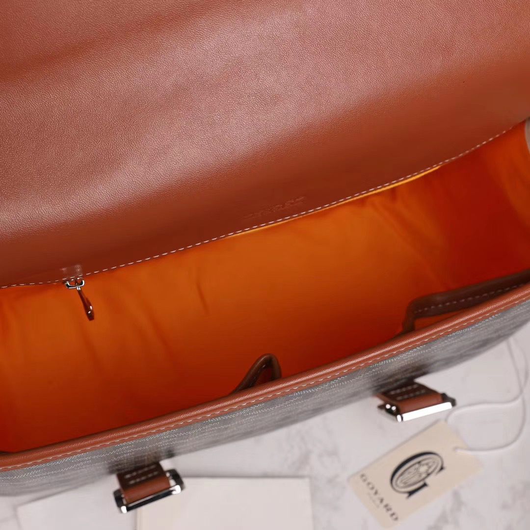 GOYARDスーパーコピー ベルヴェデール ユニセックス ショルダーバッグ ブラック/ブラウン×シルバー金具 Goyard2020011 - 商品画像 8