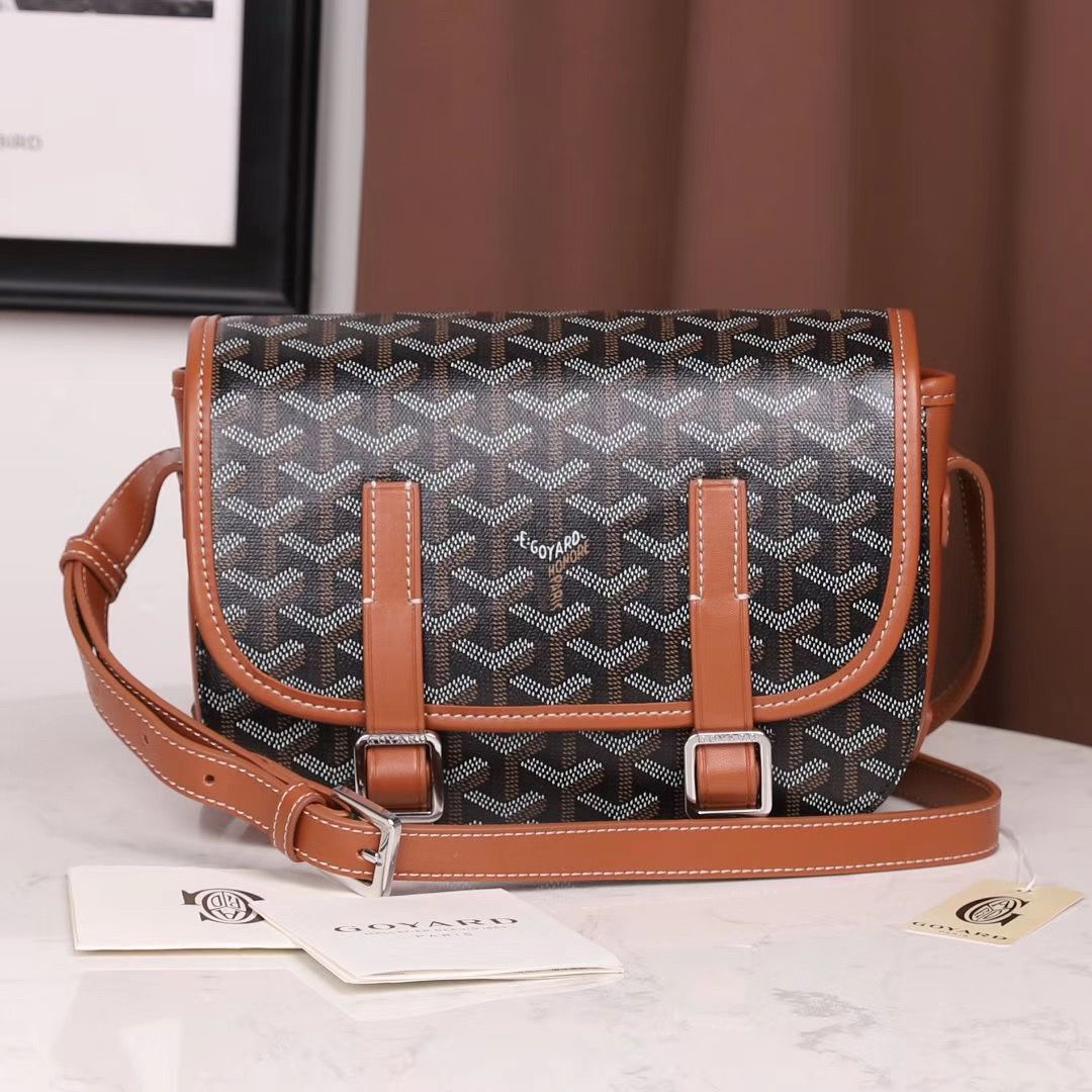 ゴヤールスーパーコピー ベルヴェデール ユニセックス ショルダーバッグ ブラック/ブラウン×シルバー金具 Goyard2020012 - 商品画像 4